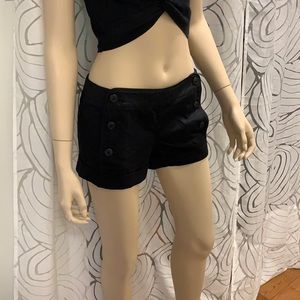 Black high rise shorts NWOT